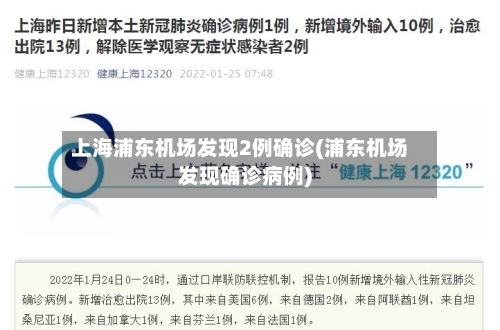 上海浦东机场发现2例确诊(浦东机场发现确诊病例)-第1张图片