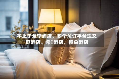 不止于全李酒店，多个预订平台现又庭酒店、希堓酒店、桠朵酒店-第2张图片
