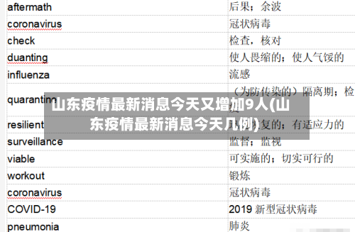 山东疫情最新消息今天又增加9人(山东疫情最新消息今天几例)-第3张图片