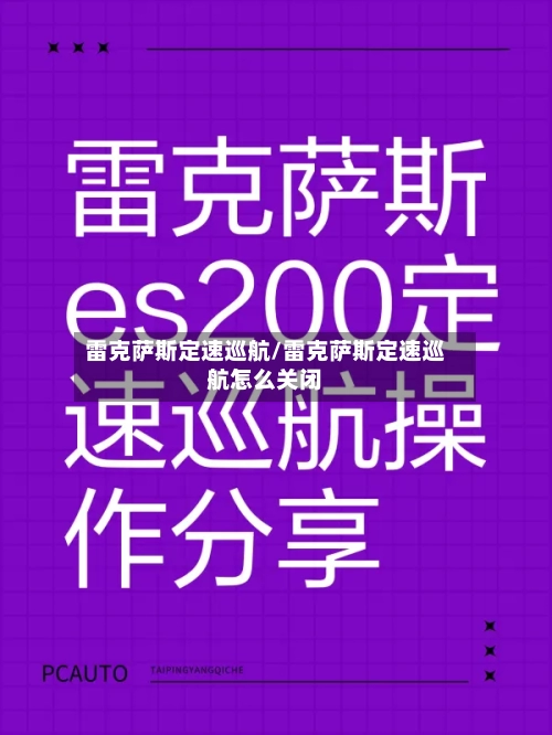 雷克萨斯定速巡航/雷克萨斯定速巡航怎么关闭-第1张图片