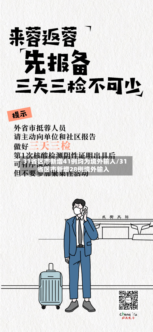 31省区市新增41例均为境外输入/31省区市新增28例境外输入-第1张图片
