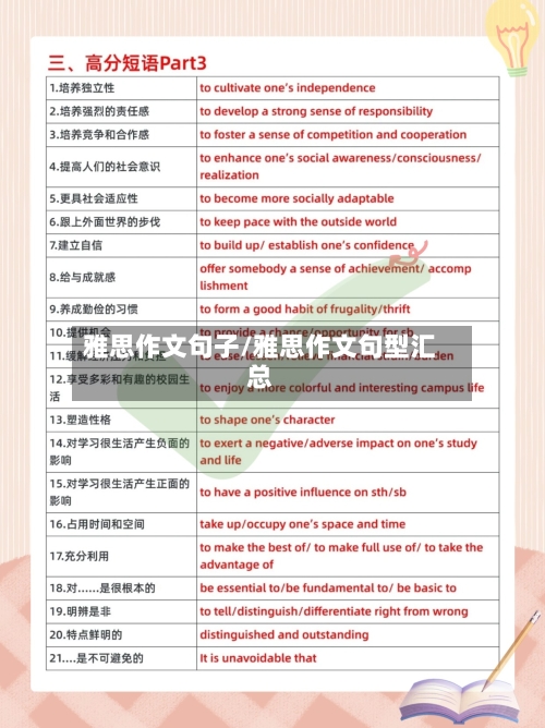 雅思作文句子/雅思作文句型汇总-第1张图片