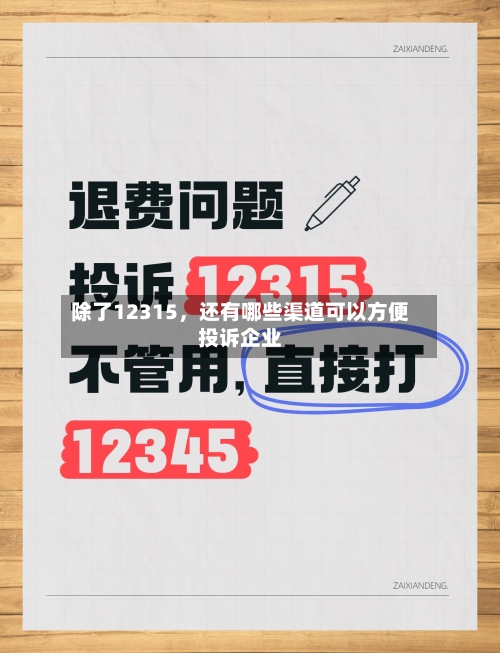 除了12315	，还有哪些渠道可以方便投诉企业-第2张图片