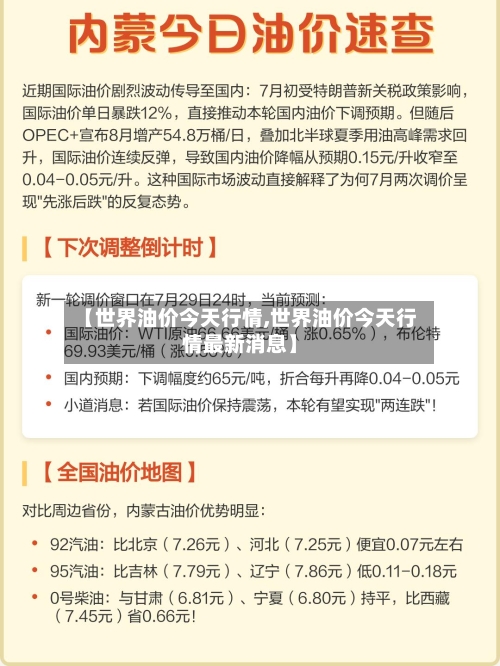 【世界油价今天行情,世界油价今天行情最新消息】-第1张图片