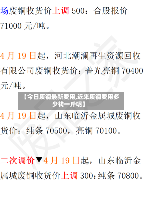 【今日废铜最新费用,近来废铜费用多少钱一斤呢】-第2张图片