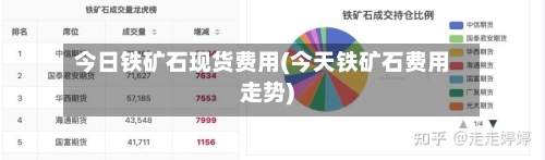 今日铁矿石现货费用(今天铁矿石费用走势)-第2张图片