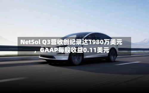 NetSol Q3营收创纪录达1980万美元，GAAP每股收益0.11美元-第1张图片