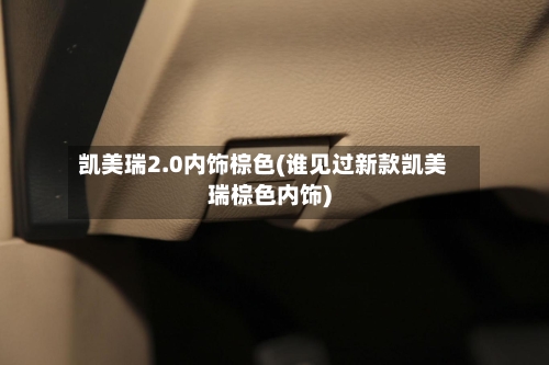 凯美瑞2.0内饰棕色(谁见过新款凯美瑞棕色内饰)-第1张图片