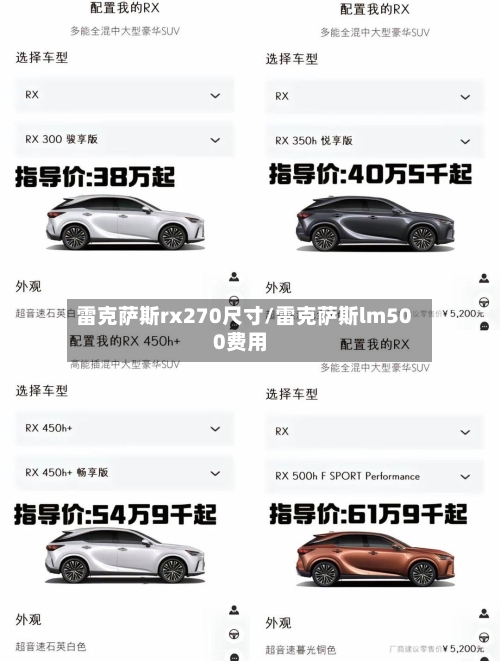 雷克萨斯rx270尺寸/雷克萨斯lm500费用-第2张图片