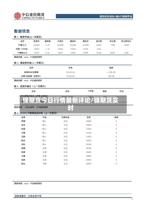 镍期货今日行情最新评论/镍期货实时-第1张图片