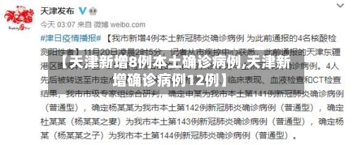 【天津新增8例本土确诊病例,天津新增确诊病例12例】-第1张图片