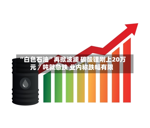 “白色石油”再掀波澜 碳酸锂刚上20万元／吨就急跌 业内称跌幅有限-第3张图片