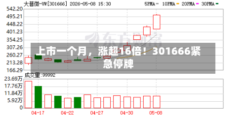 上市一个月，涨超16倍！301666紧急停牌-第1张图片