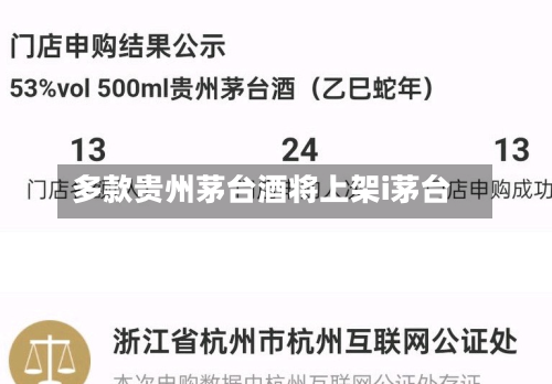 多款贵州茅台酒将上架i茅台-第2张图片