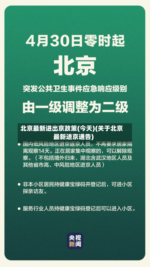 北京最新进出京政策(今天)(关于北京最新进京通告)-第1张图片