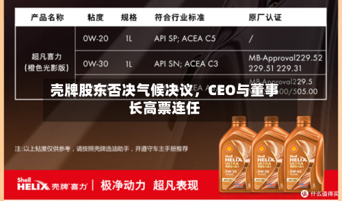 壳牌股东否决气候决议	，CEO与董事长高票连任-第1张图片