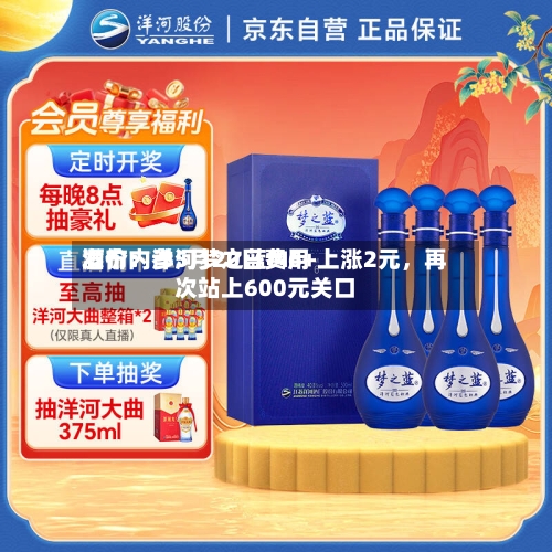 酒价内参5月20日费用发布：洋河梦之蓝M6+上涨2元，再次站上600元关口-第1张图片
