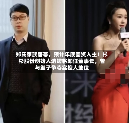 郑氏家族落幕，预计年底国资入主！杉杉股份创始人遗孀将卸任董事长	，曾与继子争夺实控人地位-第1张图片