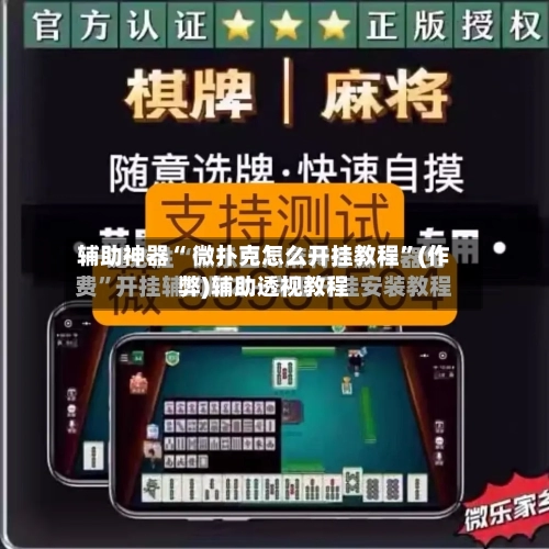 辅助神器“ 微扑克怎么开挂教程”(作弊)辅助透视教程-第2张图片