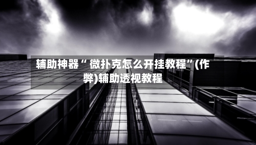辅助神器“ 微扑克怎么开挂教程”(作弊)辅助透视教程-第3张图片