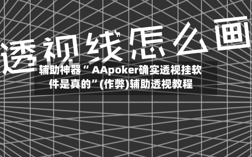 辅助神器“ AApoker确实透视挂软件是真的”(作弊)辅助透视教程-第2张图片