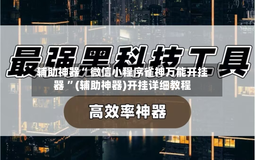 辅助神器“ 微信小程序雀神万能开挂器 ”(辅助神器)开挂详细教程-第1张图片