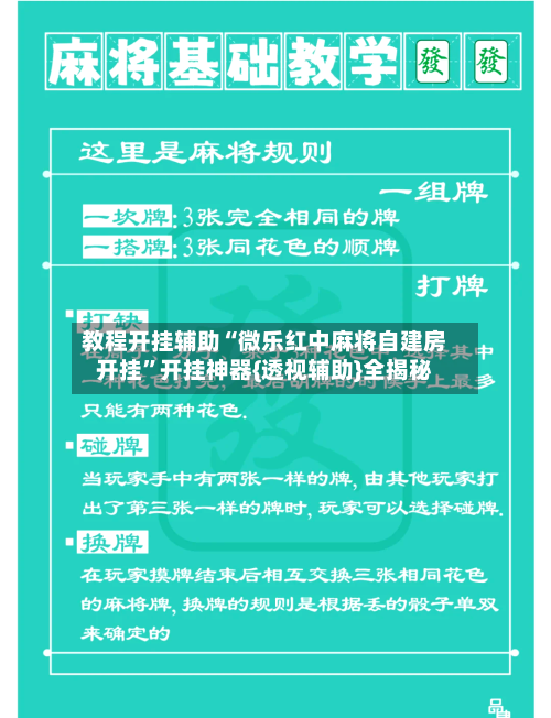 教程开挂辅助“微乐红中麻将自建房开挂”开挂神器{透视辅助}全揭秘-第2张图片