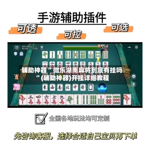 辅助神器“ 微乐湖南麻将到底有挂吗 ”(辅助神器)开挂详细教程-第2张图片