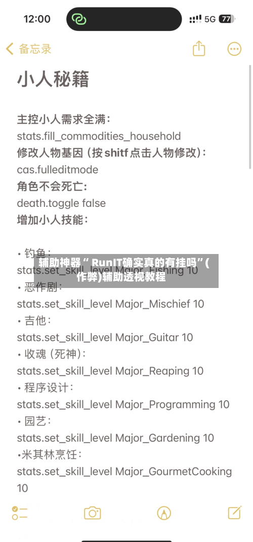 辅助神器“ RunIT确实真的有挂吗”(作弊)辅助透视教程-第3张图片