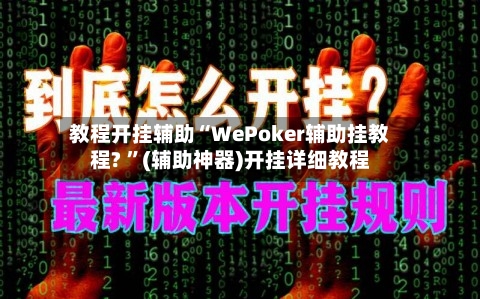 教程开挂辅助“WePoker辅助挂教程? ”(辅助神器)开挂详细教程-第2张图片