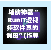 辅助神器“ RunIT透视挂软件真的假的”(作弊)辅助透视教程-第1张图片