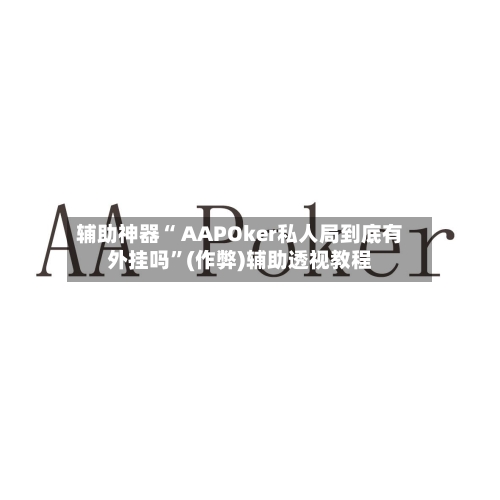 辅助神器“ AAPOker私人局到底有外挂吗”(作弊)辅助透视教程-第2张图片