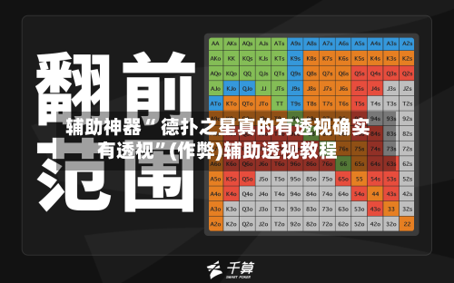 辅助神器“ 德扑之星真的有透视确实有透视”(作弊)辅助透视教程-第2张图片