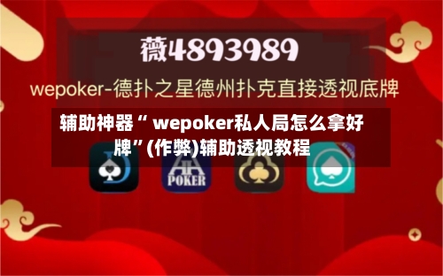 辅助神器“ wepoker私人局怎么拿好牌	”(作弊)辅助透视教程-第1张图片